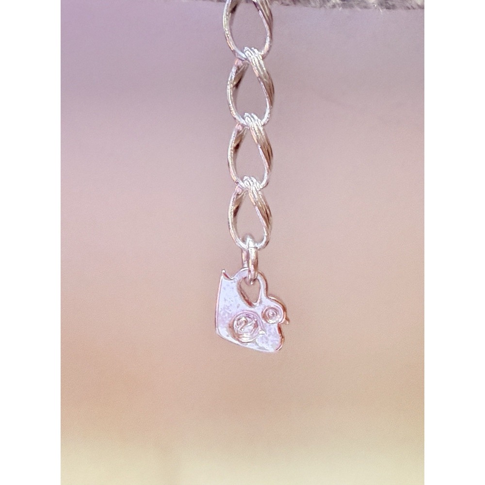 Swarovski Swan Signed Silver Tone AB Crystal Y Teardrop Lariat Necklace - Picture 5 of 16